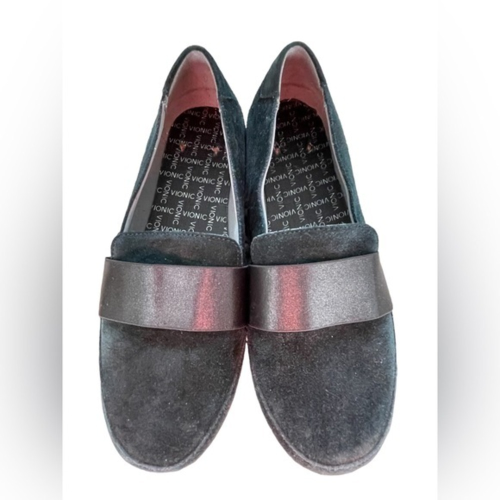 Vionic Bridget Green Suede Loafers Slip On Shoes Womens Size‎ 7